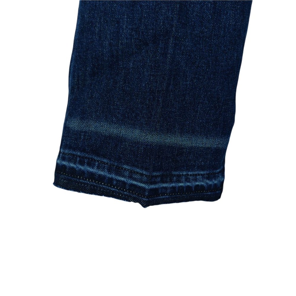 NWT Lucky Brand Mid Rise Ava Crop Mini Boot Cut Dark Wash Raw Hem Jeans - Picture 5 of 9